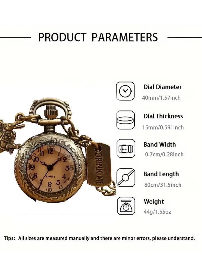 Montre à gousset — Montre de poche classique vintage en verre brun