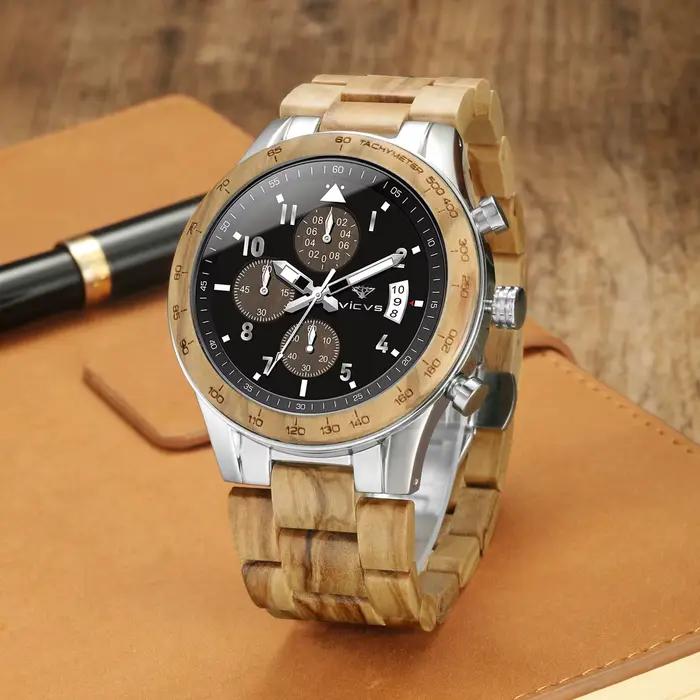 Vicvs offre spéciale montre pour hommes calendrier chronographe