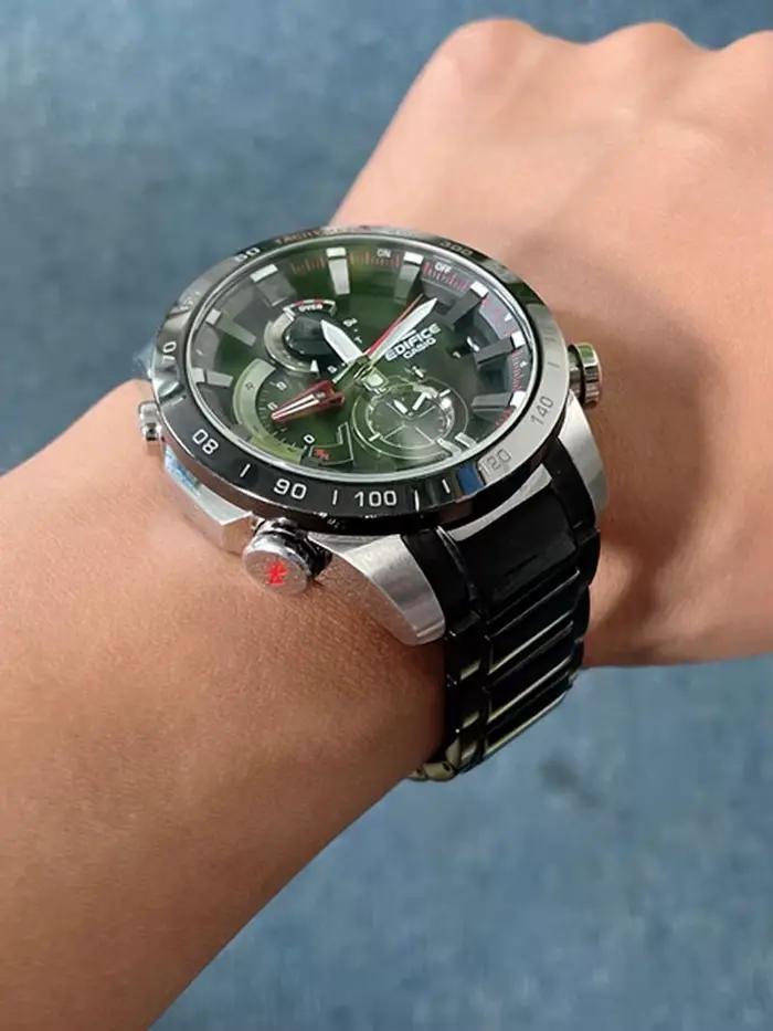 Bracelet de montre en acier inoxydable pour la série Casio EDIFICE EQB-501/EQB-800
