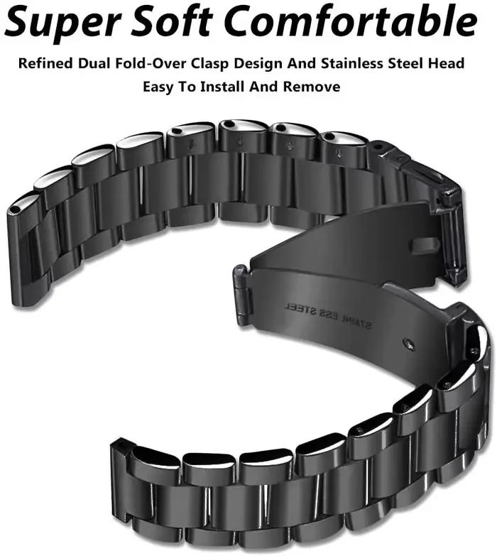 Bracelet de rechange en acier inoxydable pour montre intelligente
