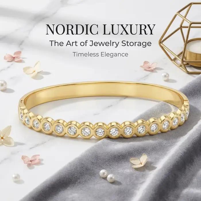 Bracelet Original Zircon en Acier Inoxydable Or Argent Y2K Pour Femmes Occasions Spéciales