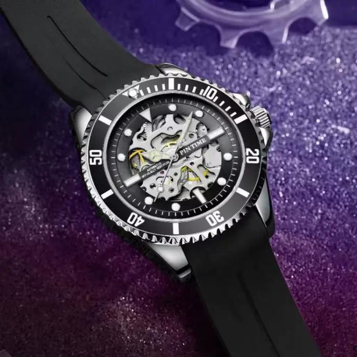 Montre squelette de luxe pour homme