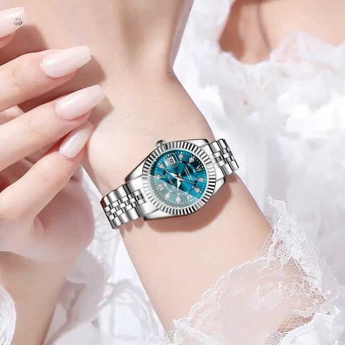 Montre à quartz pour femme avec cadran Roma
