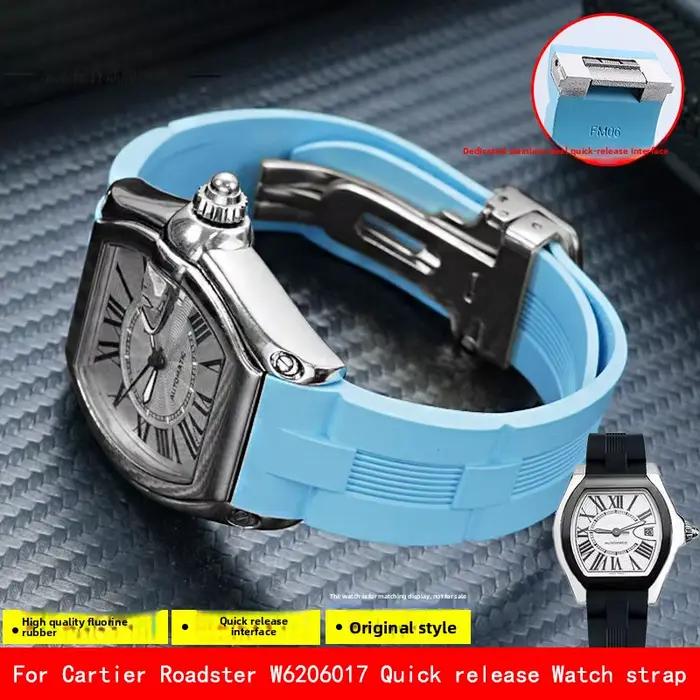 Bracelet de montre à dégagement rapide pour Cartier Roadster W6206017 W6206018