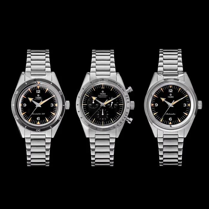 Nouveau THORN T026 montre automatique 38mm saphir 316L acier inoxydable PT5000/suisse Ronda mouvement Vintage Style