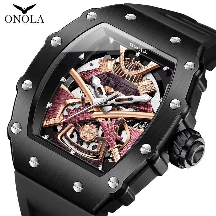 ONOLA luxe hommes automatique montre mécanique