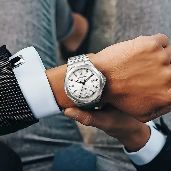 Montre automatique Daniel Gorman NH35 édition limitée en acier inoxydable avec verre saphir pour homme et femme occasions spéciales
