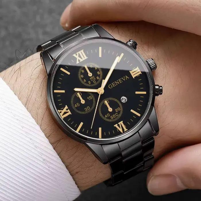 Montre homme Roma cadran chiffres romains quartz fermoir pliant élégante pour hommes occasions spéciales