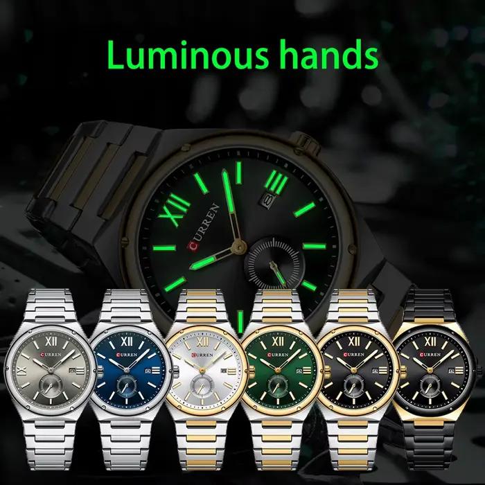 Nouvelle montre homme Curren 2024 quartz décontractée avec calendrier complet et résistance à l'eau pour homme style décontracté et élégant occasions quotidiennes et spéciales