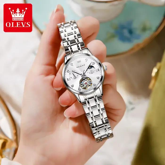 Montre-bracelet d'affaires mécanique automatique pour femme