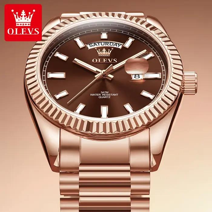 OLEVS montre pour hommes Top marque montre-bracelet de luxe