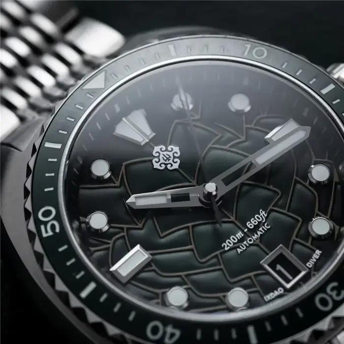 Montre IXDAO IPOSE 2026 motif Poséidon pour homme sport plongée résistance à l'eau 20 bars acier inoxydable automatique à remontage automatique occassions spéciales