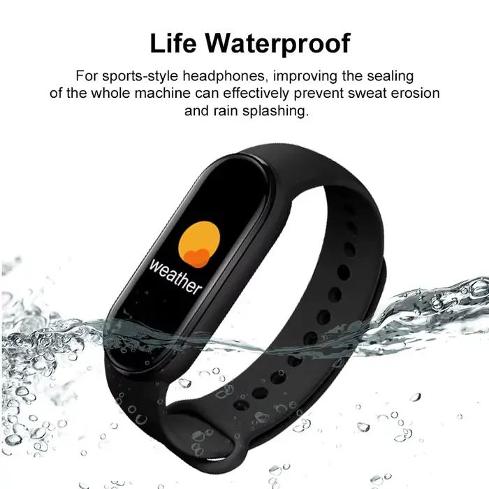 M6 montre intelligente hommes femmes Fitness sport Bracelet intelligent IP67 Bluetooth musique fréquence cardiaque prendre des photos Smartwatch pour Xiaomi