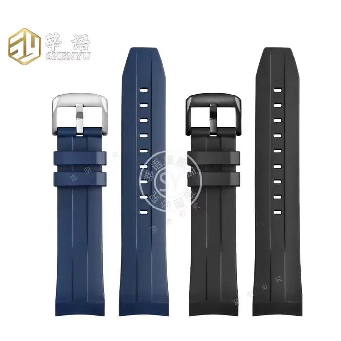 Bracelet de montre en caoutchouc pour Tissot 1853 Sports Starfish Seastar avec interface incurvée pour hommes confortable et durable pour diverses occasions