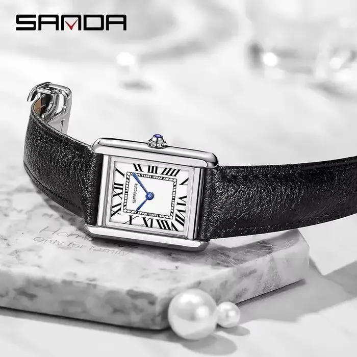 Montres à quartz de luxe SANDA 9031/1108 pour couple