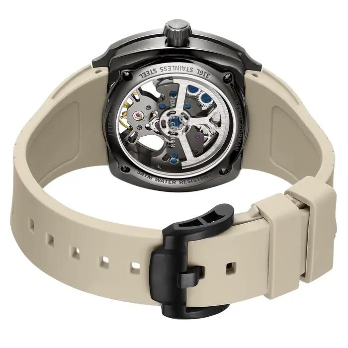 DANIEL GORMAN montre automatique pour hommes de haute qualité avec bracelet en Silicone de sport élégant montres