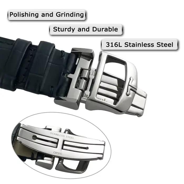 Bracelet de montre en cuir de veau