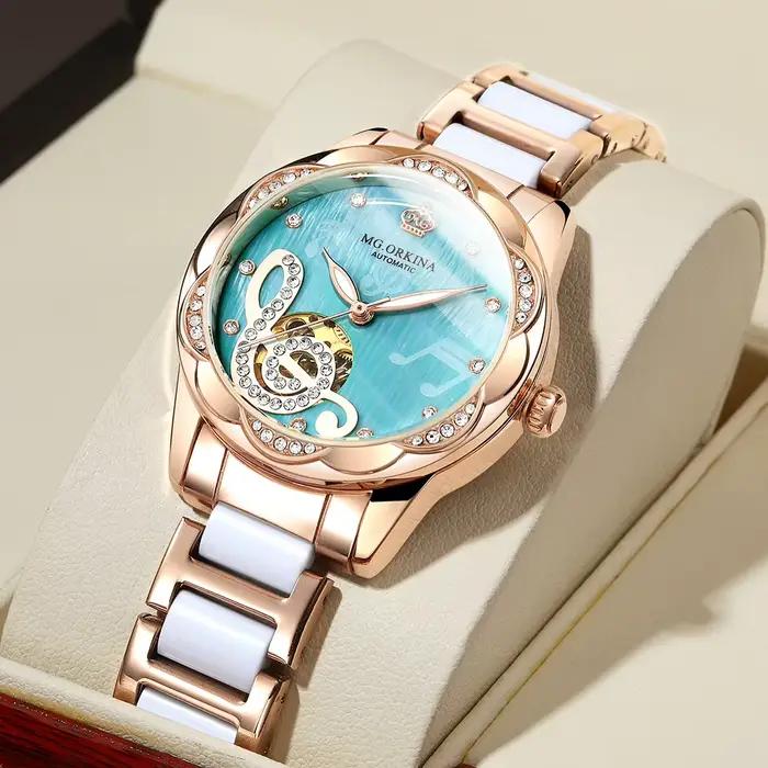 Montre-bracelet mécanique pour femme