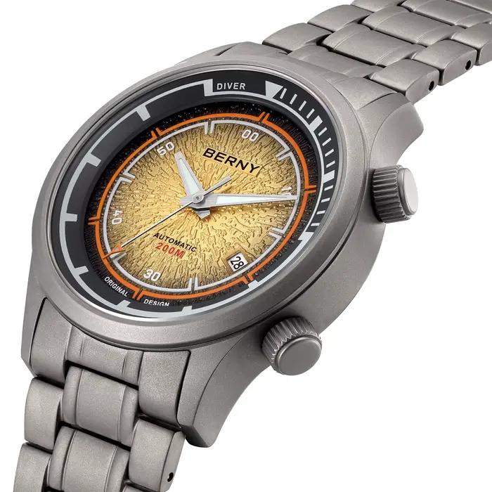 BERNY – montre de plongée en titane pour hommes