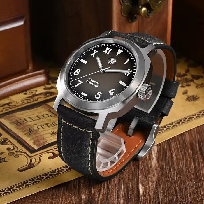 San Martin montre hommes poignet mécanique automatique montres 40mm YN55 Vintage lumineux 10Bar Relogios Masculino