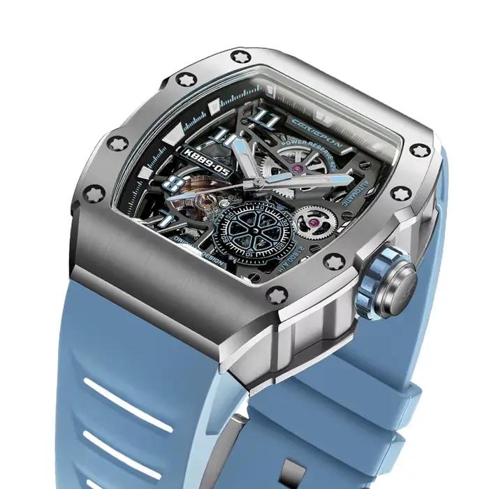 CERIEPON montre mécanique automatique modèle pour hommes marque évidé en forme de baril de vin montres lumineuses