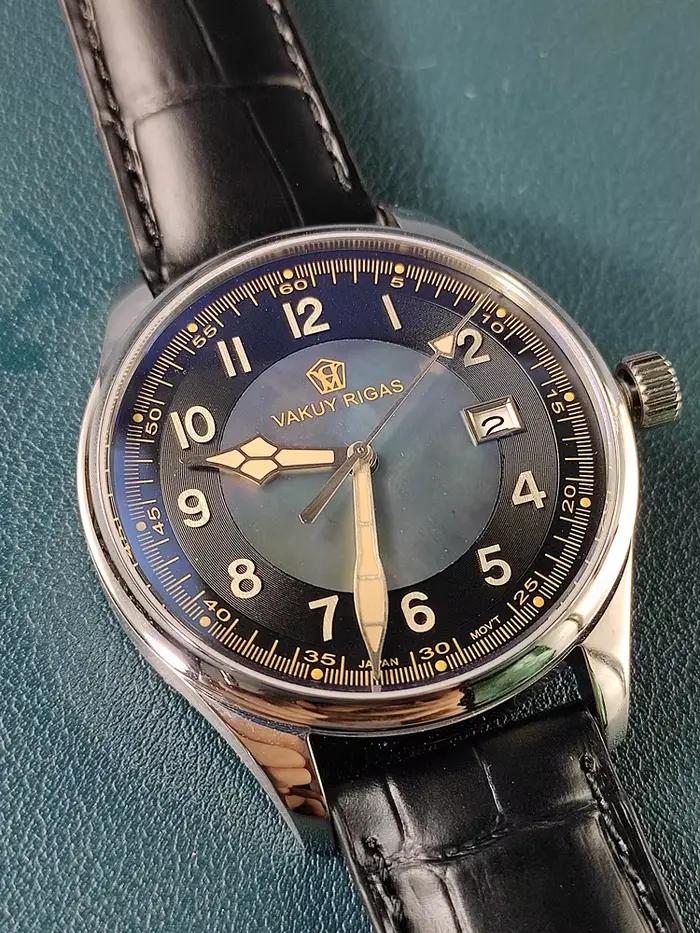 Vakuy – montre de pilote mécanique automatique pour hommes, 40MM, mouvement NH35, cadran en nacre, cristal saphir, étanche à 100M