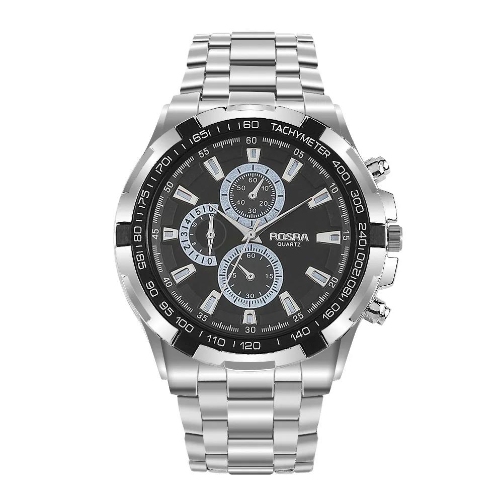 Rosra homme montre hommes montres de sport 3 cadran décoratif métal montres à Quartz pas cher prix l