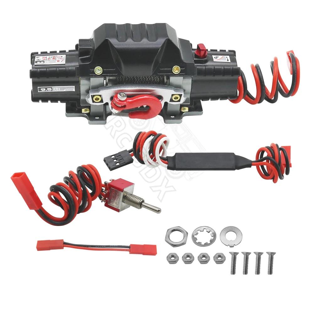 Treuil simulé à Double moteur automatique en métal RC, pour voiture sur chenilles axiale 1/10 RC SCX