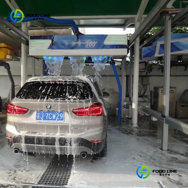 Machine de lavage de voitures électrique automatique sans contact avec plus de 1500W de puissance et