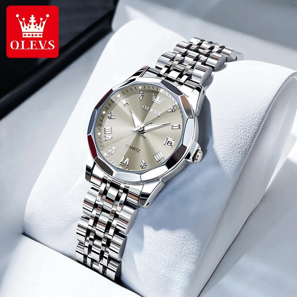 Montres pour femmes OLEVS 9931, marque de luxe, montre à quartz originale pour femmes, étanche, acie
