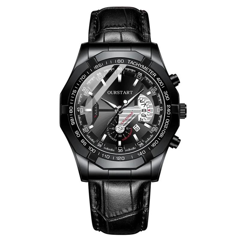 Montres à quartz pour hommes, montre classique à quartz avec calendrier, montre-bracelet de luxe hau