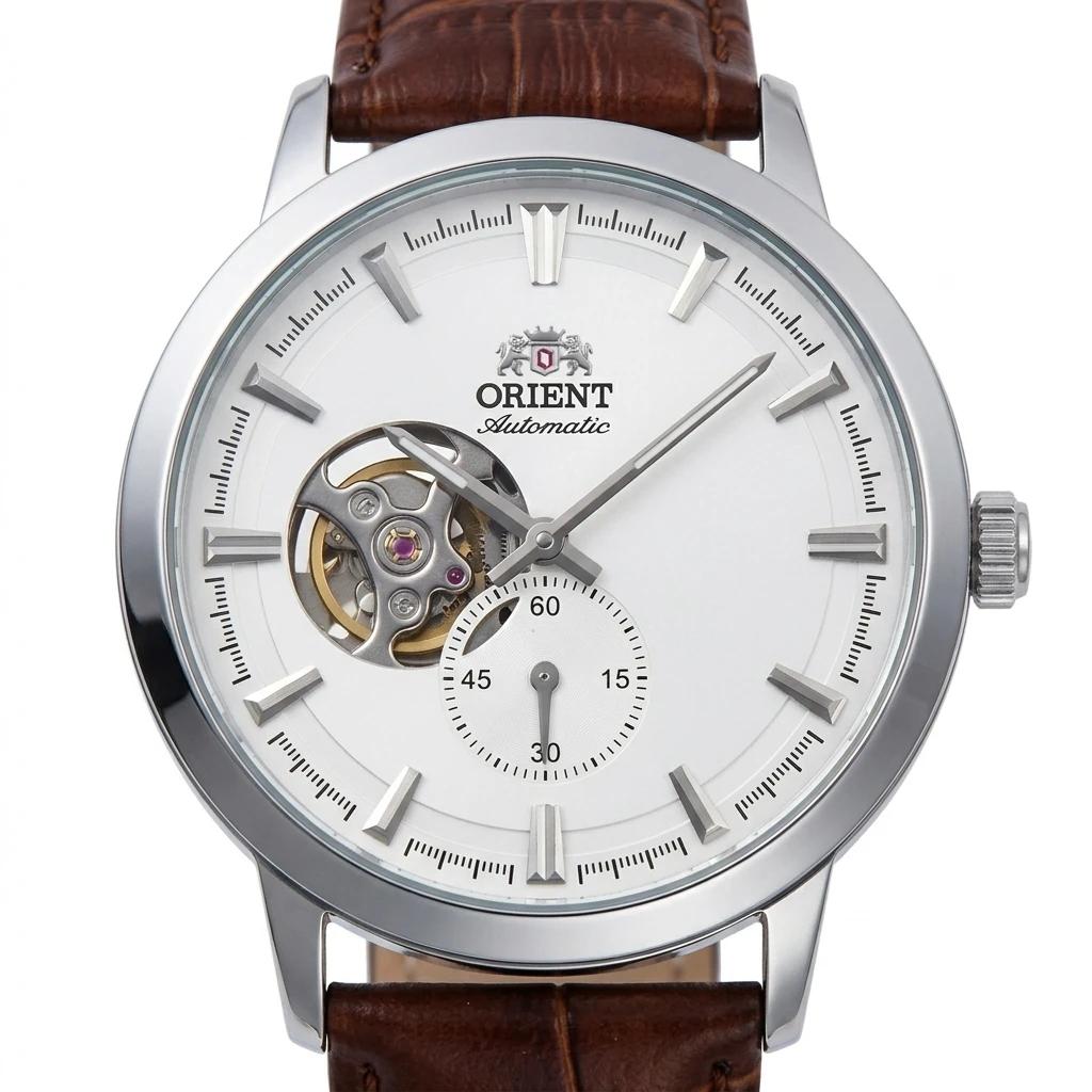 Montre-bracelet mécanique automatique squelette ORIENT pour homme avec petit cadran des secondes et 