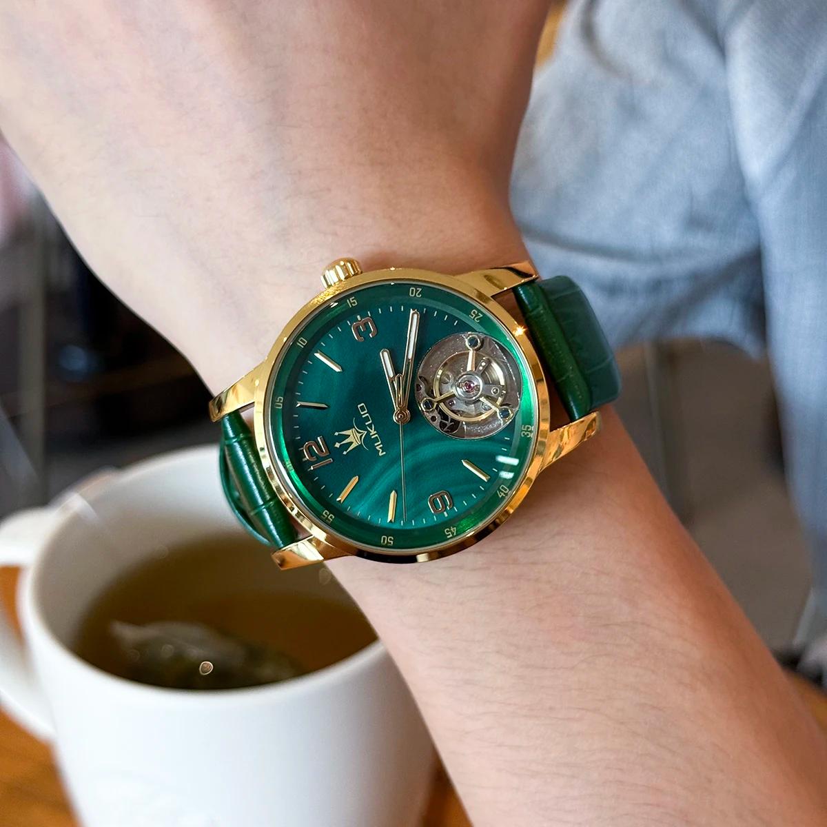 NOUVELLE Montre Tourbillon pour Hommes, Mode Sport, Horloge Mécanique Automatique, Montre-Bracelet É