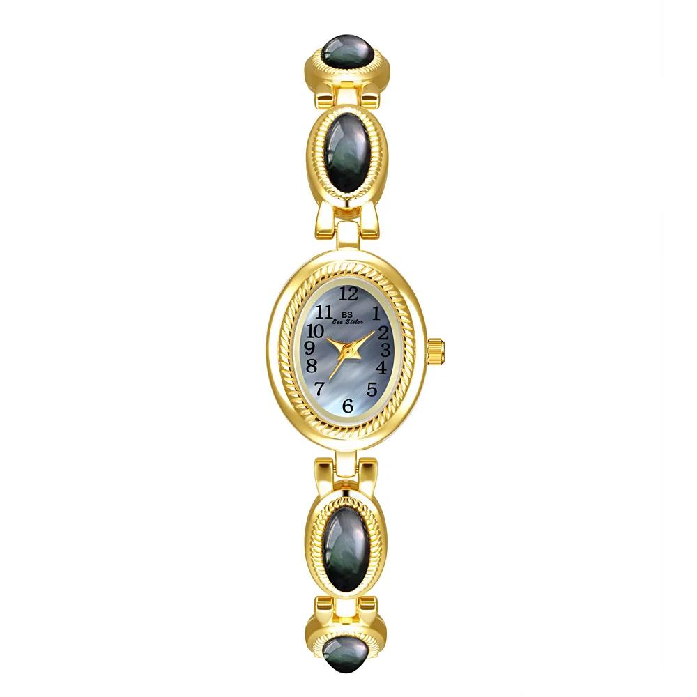 2025 nouvelles femmes montres de luxe marque élégante mode dames montres pour femme horloge ovale ha