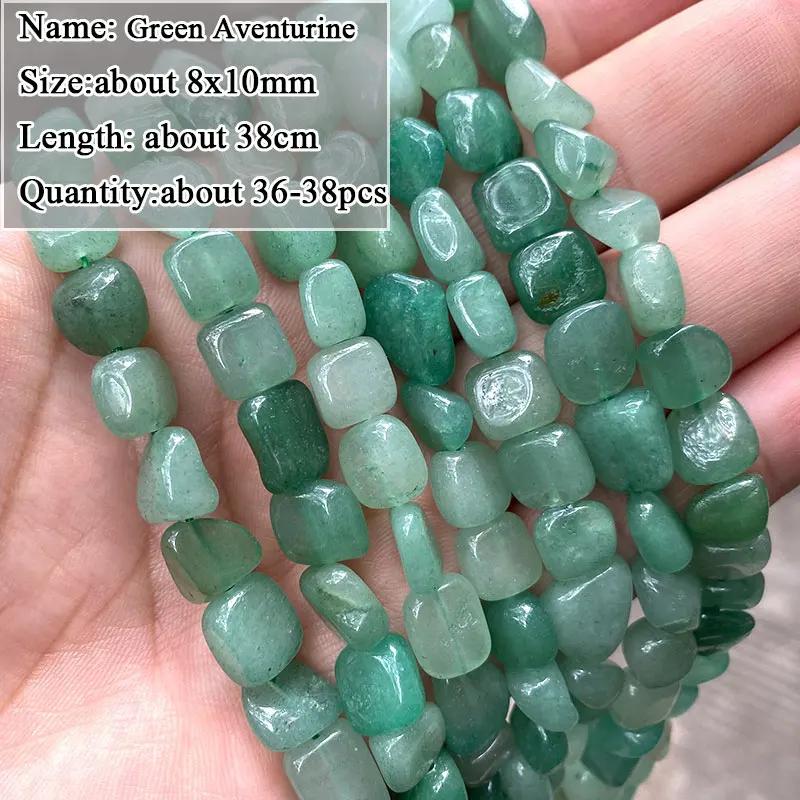 LUOMAN XIARI puces naturelles pierres précieuses perles Jade Quartz fumé Larimar améthyste aigue-mar