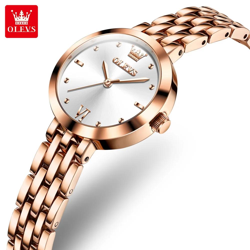 OLEVS 9992 montres de luxe pour femmes montre de luxe élégante en or pour femmes montres à Quartz ét