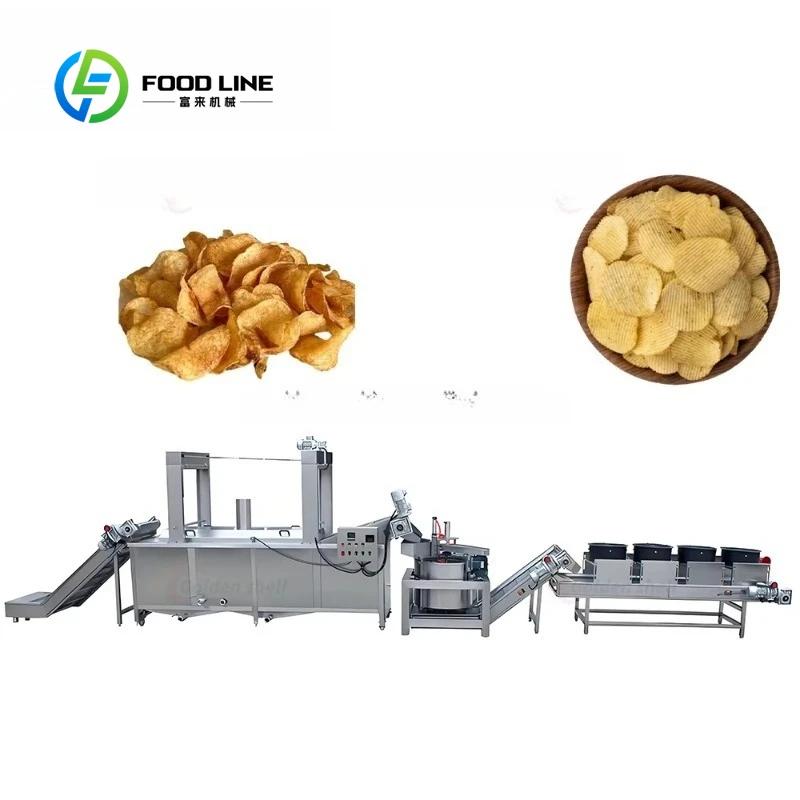 Ligne de production industrielle de frites françaises de petite taille, ligne de production semi-aut