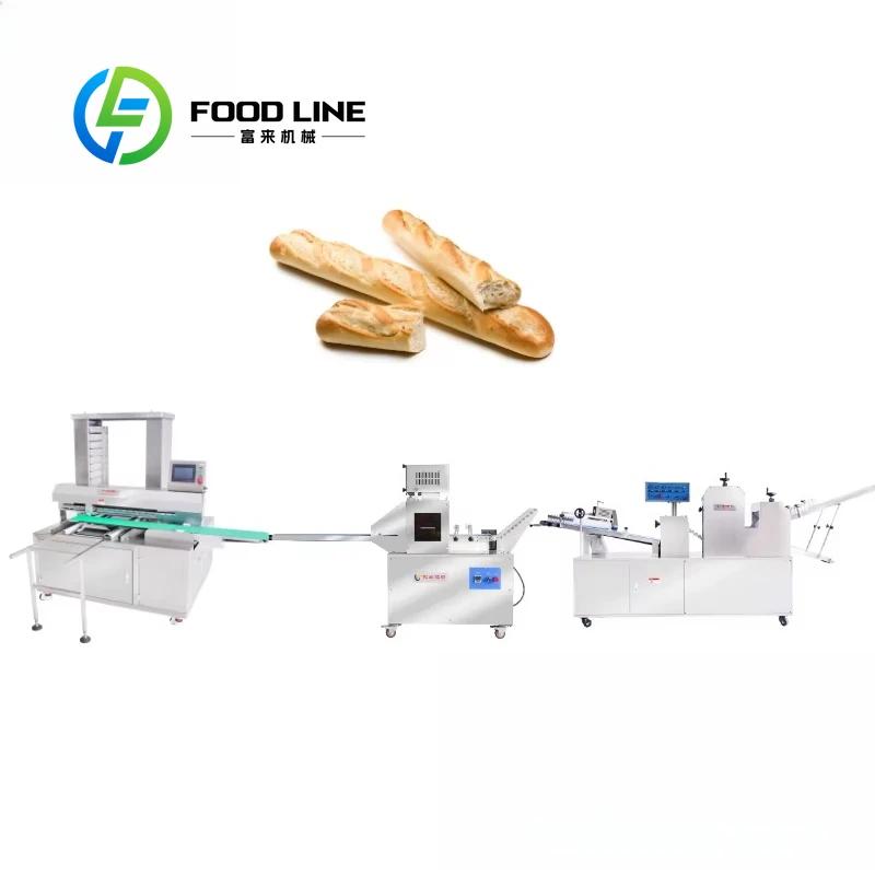 Machine à pain baguette entièrement automatique à haute efficacité, ligne de production industrielle