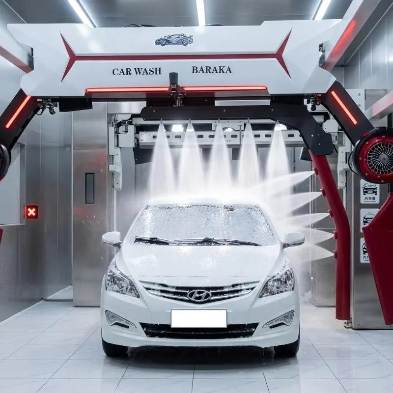 Station de lavage de voitures automatique à séchage rapide et puissant, machine de lavage de voiture