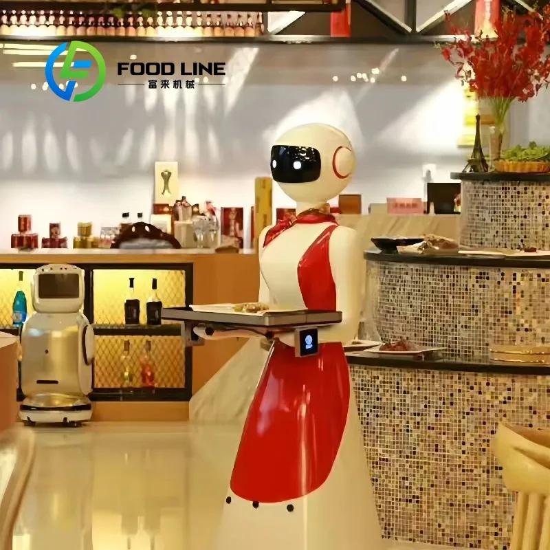 Robot serveur de livraison automatique de nourriture personnalisé, équipement de service commercial 