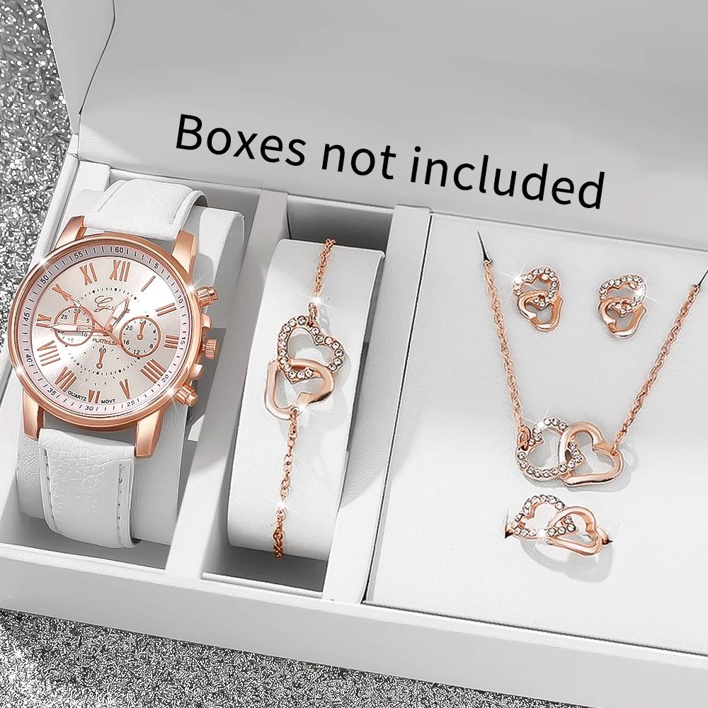 6 montres pour femmes, à la fois élégantes et polyvalentes, avec un cadran rond classique, un cadeau