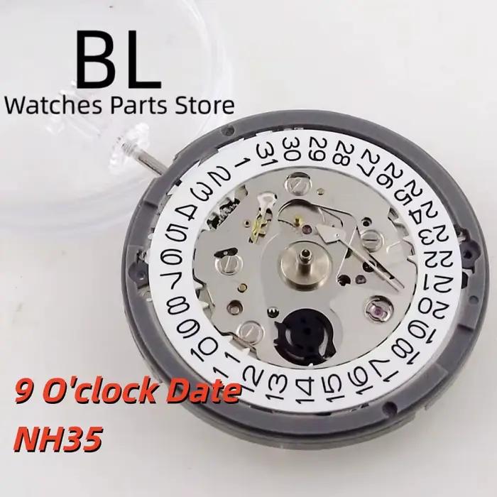 BLIGER-Mouvement mécanique Gstuff pour montre à main, roue de date noire, accessoires de remplacemen