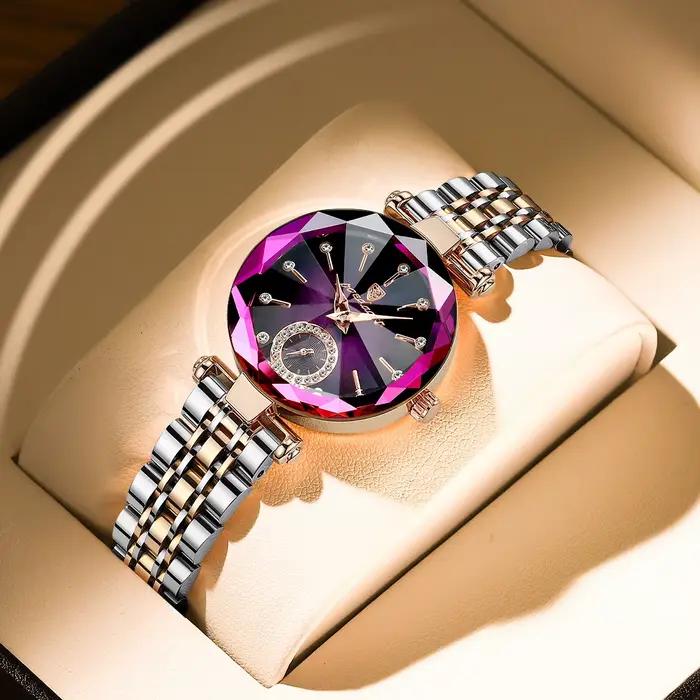 POEDAGAR luxe élégant dames montre-bracelet étanche en acier inoxydable montres à Quartz pour femme