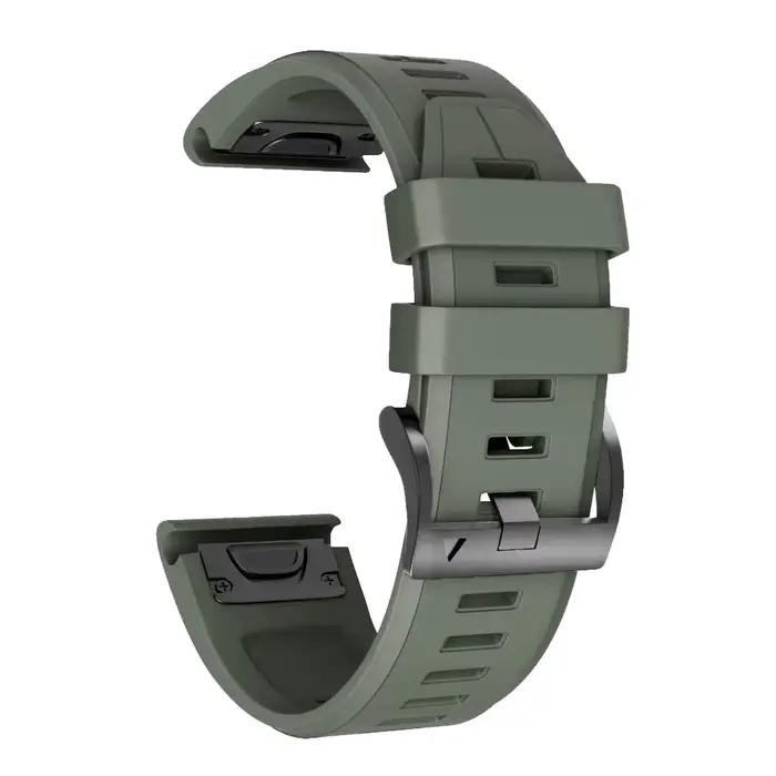 Bracelet de montre en cuir de silicone pour Garmin, bracelet de montre intelligente, bracelet QuickF