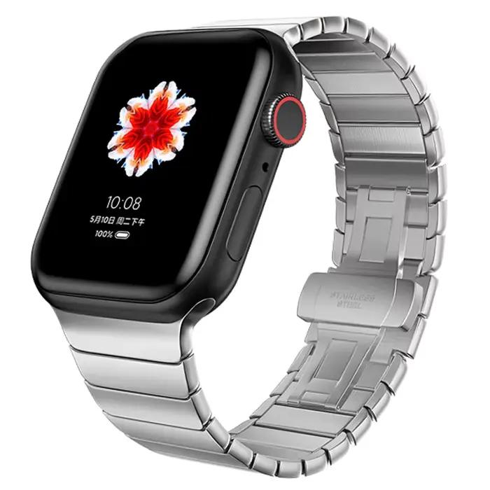 Bracelet en titane pour Apple Watch Ultra 3 2 49mm 11 10 46mm 9 8 7 5 4 3 SE 44mm 45mm, bracelet en