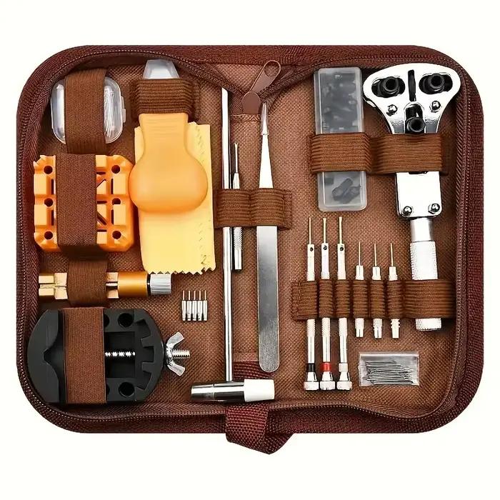 Kit de réparation de montres 168 pièces - Kit de tiges d'ouverture pour démontage de boîtier, adapté