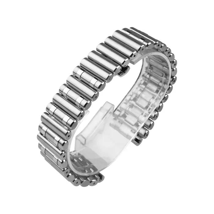 Bracelet de montre en acier inoxydable massif de qualité supérieure, 22mm, 316L, adapté au Bracelet