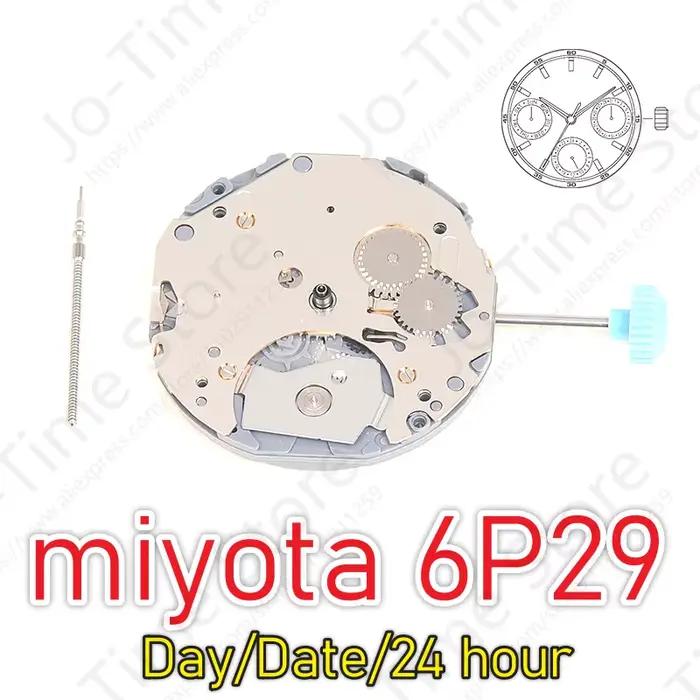 Pièces de mouvement de montre à quartz japonais MIYOTA 6P29