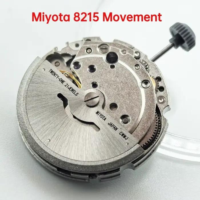 Mouvement automatique LUXROG Miyota 8215 avec 21 bijoux pour homme et femme occasions spéciales alliage de titane roue de date blanche