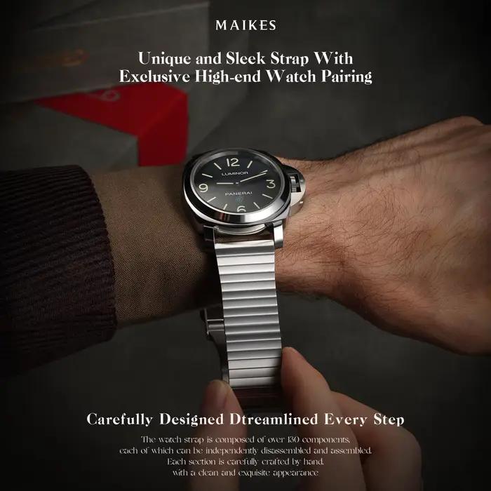 MAIKES S900 Clean Link – Bracelet de montre en acier inoxydable 316L